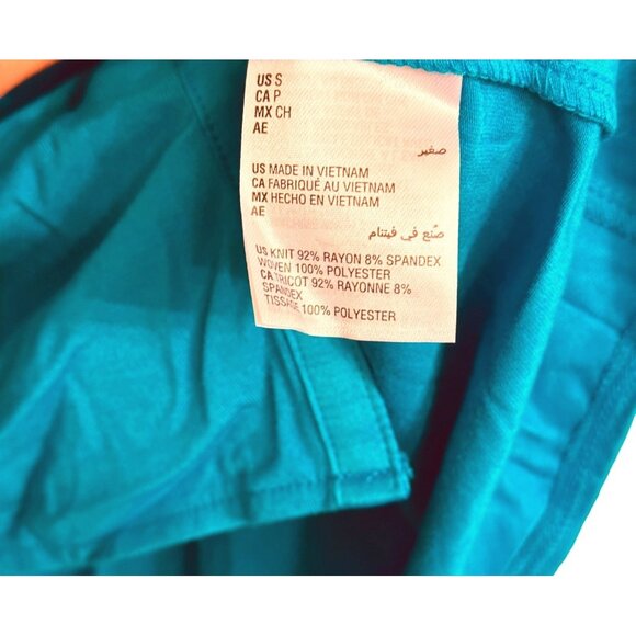 Alfani Women's Small Basic Classic Blouse Elastic Waistband Roll Sleeves - Picture 9 of 9